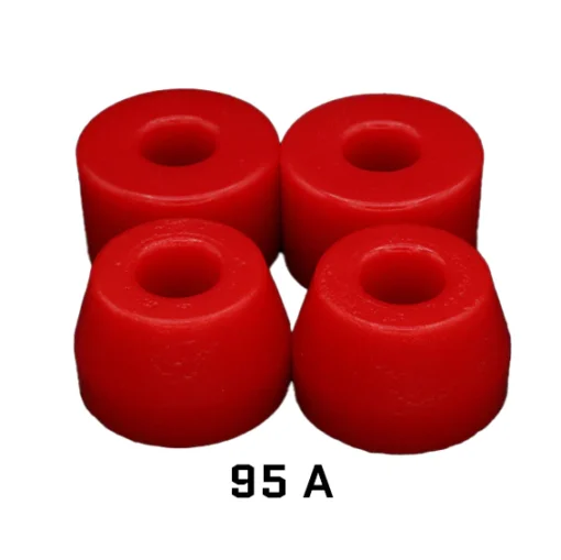 Red bushings, 95 A, Rail adapter, RKP Trucks