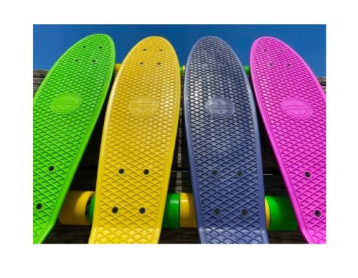 Fatstick, Penny board, Pink, Green, Yellow, Blue, 22"