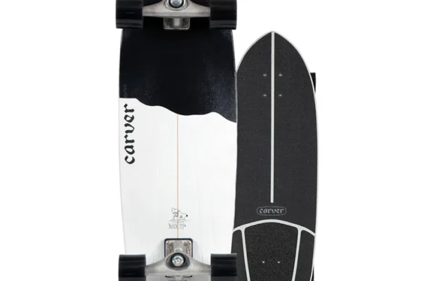 Carver 32.5 Black Tip CX complete surf skateboard #1