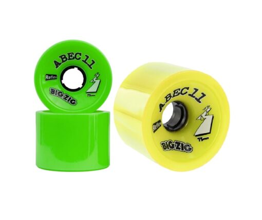 abec11 bigzigs 75mm wheels lemon or lime