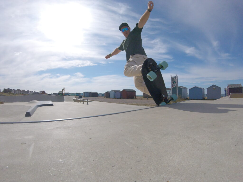 Surf skate testing - Waterborne Skateboards Taurus wide body setup. #2