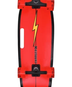 Waterborne enabled ChargerX surf skate complete - lightning bolt / rainbow.