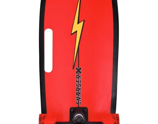 Waterborne enabled ChargerX surf skate complete - lightning bolt / rainbow #1