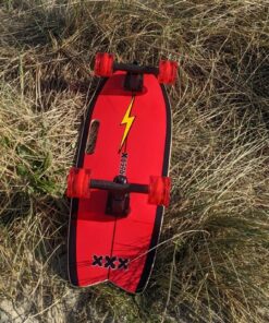 Waterborne enabled ChargerX surf skate complete - lightning bolt / rainbow #5