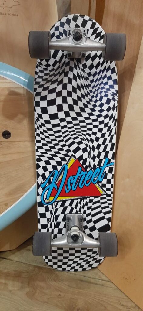 D Street Check Warp surfskate complete 1