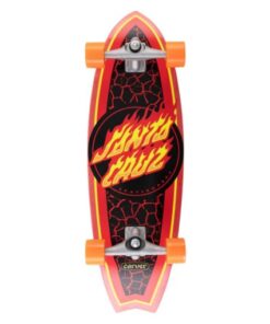 Santa Cruz Flame Dot Shark CX surf skate complete