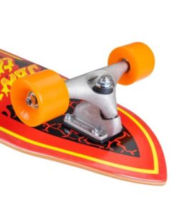 Santa Cruz Flame Dot Shark CX surf skate 4