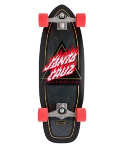 Santa Cruz Flamed Not a Dot CX surf skate complete 1