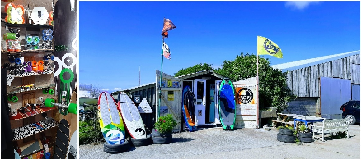 Surf Skateboard shop @ North Coast Wetsuits "The Rubber Shack" stocking Waterborne Surf Skateboards and other Skate kit