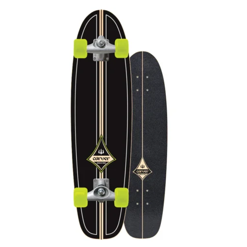 Carver Skateboards 29" Surfrider Black - C5 Complete surf skate #1